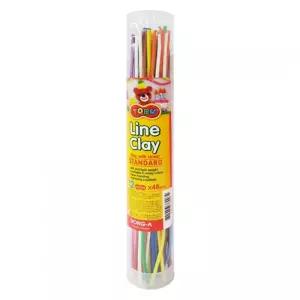 동아 라인클레이 12색48본 토루 지점토 개(1개입) 지점토 수지점토 점토세트