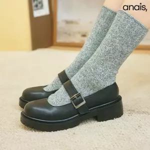 [아나이스] 국산 청키 메리제인 여성로퍼 4cm_26S073