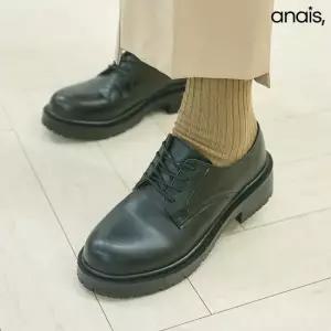 [아나이스] 레이스업 여성 더비슈즈 4cm_26S094