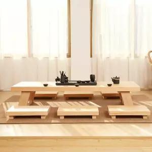 티테이블 원목 거실 원형 다다미 찻상 다과상 테이블