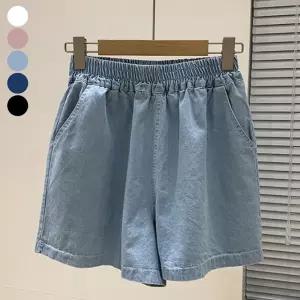 여자 데일리 여름 면 고무줄 반바지 3부 편한 팬츠 TXv9+5pMp