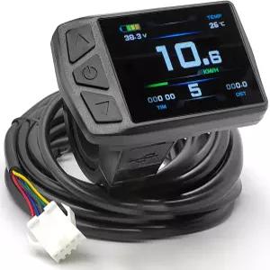 전기 자전거 컬러 화면 디스플레이 미터 KT-TF01U ( USB ) 24V 36V 48V 52V 변환 키트 KT 컨트롤러 키트용
