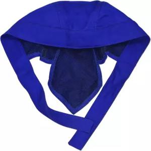 리버웰드 용접 캡 순수 면 메쉬 라이너 내부 헬멧과 일치하는 헬멧 블루 컬러 작업 안전 장비 기어 헤드