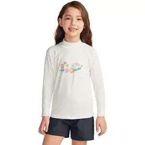 [하프클럽/테슬라]테슬라 주니어 아동 플라워 래쉬가드 긴팔 수영복 TM-GSR22_