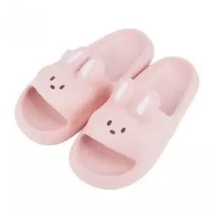 여성용 핑크 슬리퍼 토끼 귀 EVA 홈용 통슬리퍼 일체형슬리퍼 사무실슬리퍼 동물모양