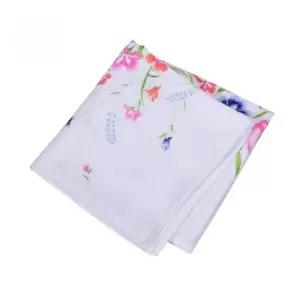 꽃무늬 가재 손수건 이중 직조 면 손수건 2장 산책 외출시 데일리손수건 순면손수건