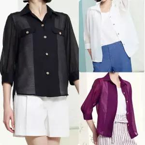 [누적판매3000세트]L. 쉬폰 블라우스 2종 세트 (블라우스+이너)