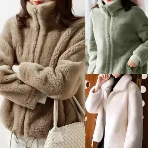 [라일리여성의류] Rly 여자 하이넥 뽀글이 후리스 양털 플리스 부클 자