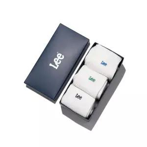 LEE 남성 트위치 로고 삭스 3PACK 화이트 LE2601SK41WH 430141