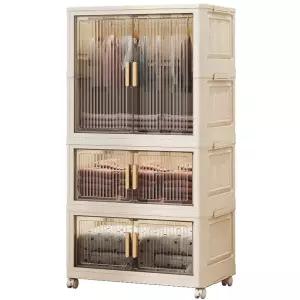 이동 접이식 수납함 대형 대용량 옷장 리빙박스 폴딩 양문형