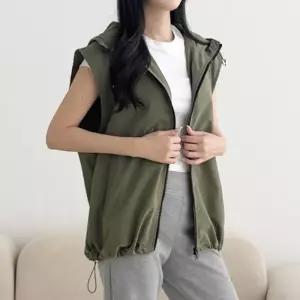 [라일리여성의류] Rly 후드조끼 경량 바람막이 등산 조끼