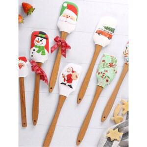 스패츌라 실리콘 스파츌라 베이킹 스푼 주걱 반투명 컬러 Brush