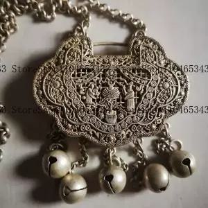 . 티베트 은 구리 드래곤 피닉스 동상 부적 목걸이 선물 수집