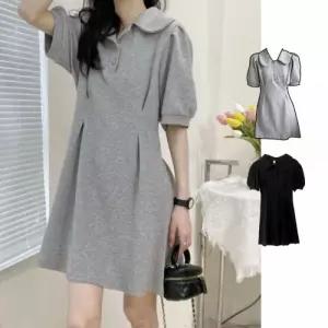 미니 원피스 여성 카라 결혼식 소개팅 행사 모임 A라인