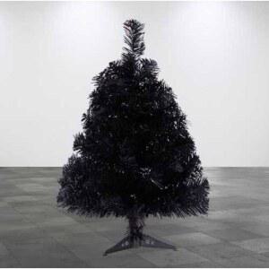 블랙 트리 미니 종이 크리스마스 오너먼트 직경 자작나무 스탠드 연말파티 액세서리 데스크탑