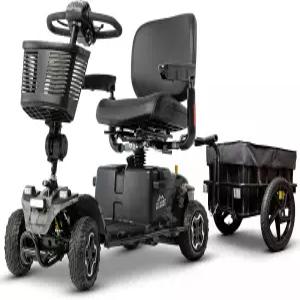 프라이드 바하 밴딧 4륜 올터레인 모빌리티 스쿠터 + 카고 트레일러 400파운드 무게 용량 15마일 주행 거리