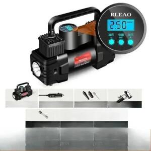 자동차 전기 에어 펌프 라이트 자동 인플레이터 12V 150PSI 헤비 듀티 듀얼 실린더 미니 타이어 인플레이터