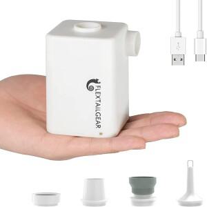 FLEXTAIL MAX PUMP PLUS - 배터리가 포함된 휴대용 충전식 공기 펌프 압축기 하이킹 캠핑을 위한 빠른 팽창