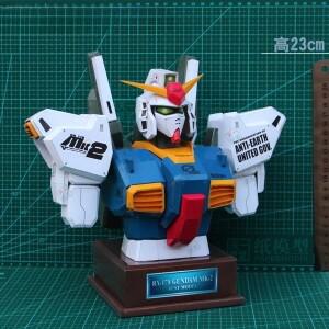 RX-178 가슴 3D 종이 모델 DIY 수제 종이 공예 장난감