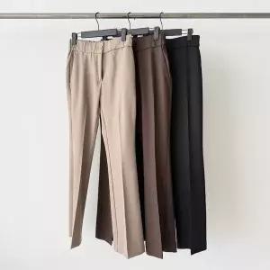 [하프클럽/]여성 나팔 H라인 편한 옆밴드 클래식 슬랙스