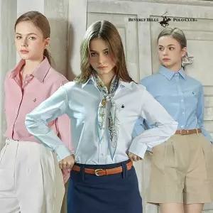 [하프클럽/]비버리힐즈폴로클럽 클래식 옥스포드 셔츠 3종, 여성