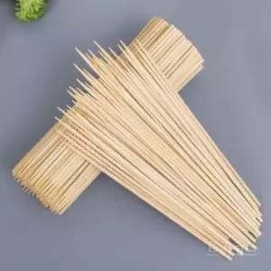 대나무 꼬치 냄비용 얇은 긴 바베큐 업소용 스테인리스 꽂이 막대