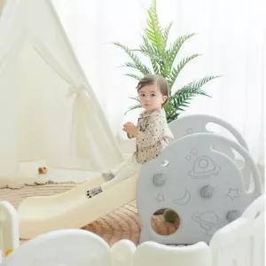 실내놀이 미끄럼틀 높이조절 유아 대근육발달 슬라이드 계단식 그레이 어린이