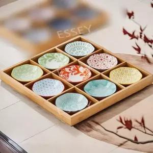 일본 업소용 나무 구절판 식기 플레이트 원목 접시 사시미 트레이