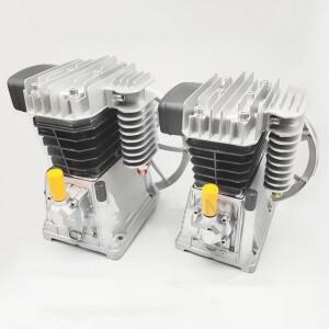 공기 압축기 헤드 어셈블리 이중 실린더 55 65 스프레이 페인트 자동 수리 산업용 등급 공기 압축기 호스트