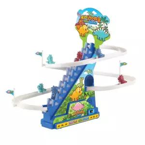 공룡 오리계단 슬라이딩덕 미끄럼틀 작동완구 호기심 시각자극 트랙 동물인형