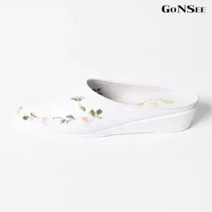 [고앤씨]여성 명절 매화 한복 꽃신 결혼식 웨딩 슈즈 신발 슬리퍼 4.5cm