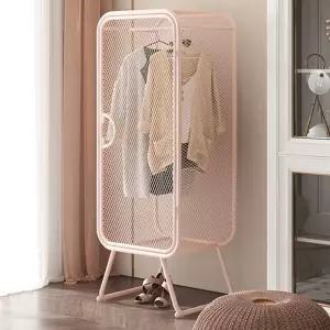 엔틱옷장 핑크 행거형 옷장 미닫이 오픈형 철제