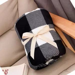 다용도 블랭킷 겨울 망토 차량 체크 무릎담요 어깨 단추 똑딱이 버튼형