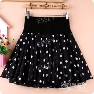 캉캉 댄스복 꽃무늬 댄스복쉬폰 미니 라인댄스 여성 플라워 스포츠 치마