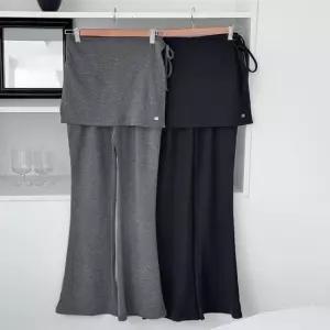 [다잇템] 여성 쁘띠 나팔 코디 랩치마 펜던트 슬림 바지