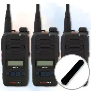 윈어텍 S-5900 S5900 고성능 업무용 산업용 디지털 무전기 + 고감도 숏안테나 3대 세트 