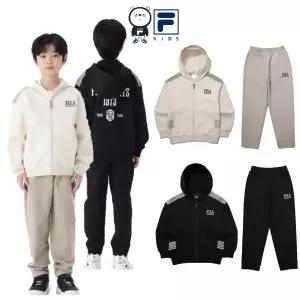 [롯데백화점]휠라 키즈 배색절개후드집업+반조거팬츠SET_FK2FTGFPG1601M