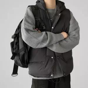 공용 후드 패딩조끼 겨울조끼 낚시 등산 베스트