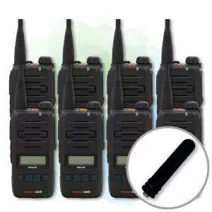 윈어텍 S-5900 S5900 고성능 업무용 산업용 디지털 무전기 + 고감도 숏안테나 8대 세트 