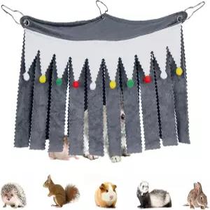 링크디어 케이지 코너 아지트 기니피그 토끼 페럿 친칠라 저빌 고슴도치 작은 동물 서식지 장식 (그레이)