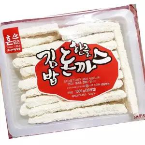 한맥 김밥 돈까스 30개 1kg 5개 냉동