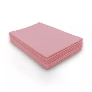 TIDI 917482 초이스 치과용 턱받이 핑크(모브) 3겹 13인치 W x 18인치 L (50팩)-일회용 턱받이- 엠보싱-2겹