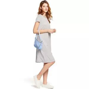 [하프클럽/] 레이온 블렌드 반팔 원피스 AT-OM201_H