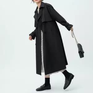 아트박스/신상오픈런 여성용 루즈핏 더블버튼 벨트 간절기 롱코트