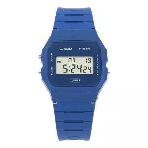 [하프클럽/카시오]카시오 F-91WB-2A1DF 디지털 스퀘어 빈티지 레트로 공용 우레