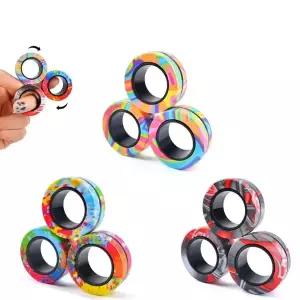 피젯토이 마그네틱 피젯링 피젯 스피너 안정 B1958-O