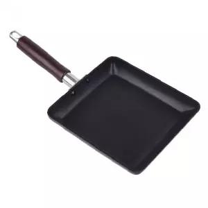 사각 후라이팬 중형 알루미늄 코팅 검정 손잡이 계란 팬케이크 조리 도구