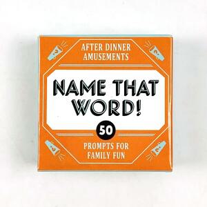 미니 사이즈 게임 카드 '그 단어는 무엇인가!' 51장 가족 모임 트루 하트 플라워 어드벤처 캠핑