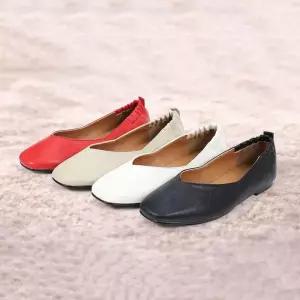 [라일리] Rly 데일리 플랫슈즈 쿠션패드 뒤꿈치밴딩 각진코 낮은