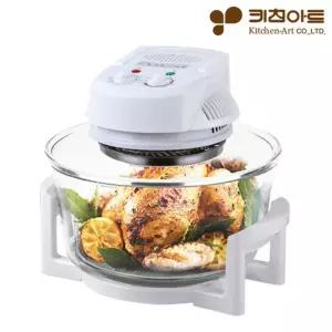 키친아트121MT/12리터 라이트 웨이브 광파오븐 화이트 타이머 할로겐 전기 오븐 군고구마 바베큐 생선구이